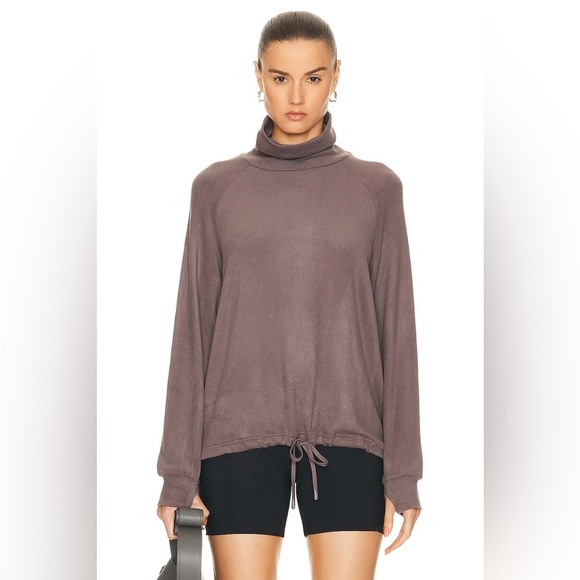 New VARLEY Portland High Neck Midlayer Sweater in Deep Charcoal size XS - Picture 1 of 7